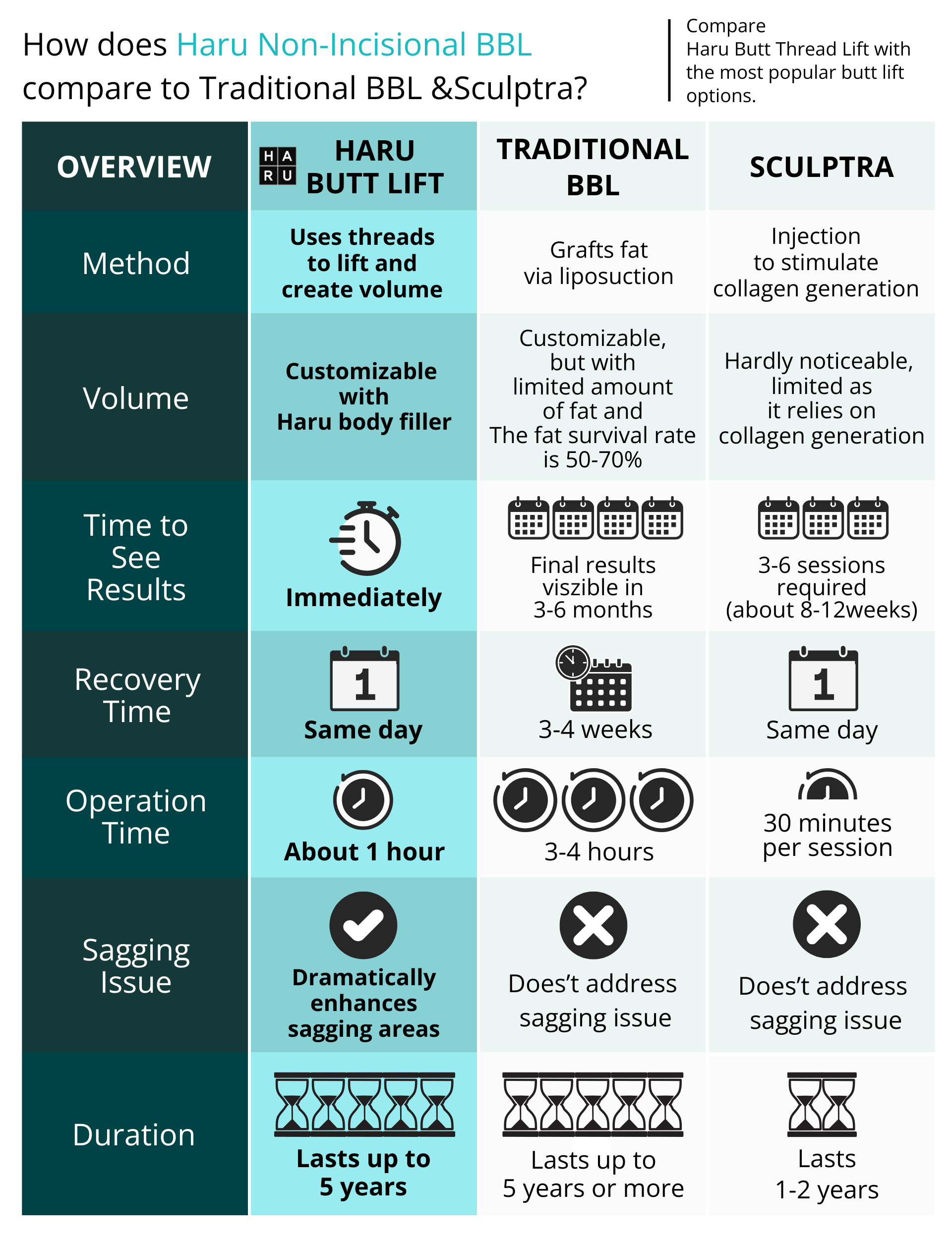 non surgical bbl in korea Haru Clinic gangnam seoul
